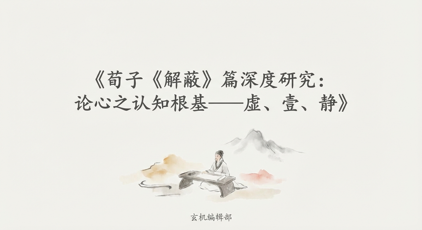 荀子《解蔽》篇深度研究：论心之认知根基——虚、壹、静