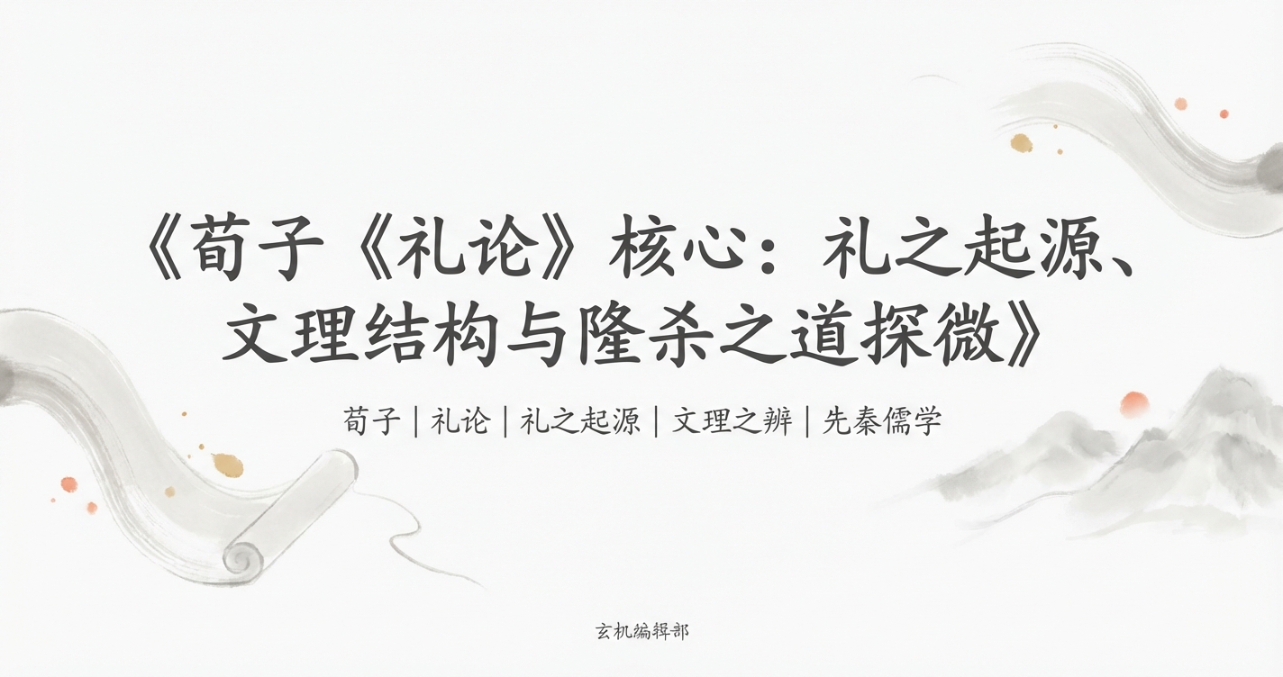 荀子《礼论》核心：礼之起源、文理结构与隆杀之道探微