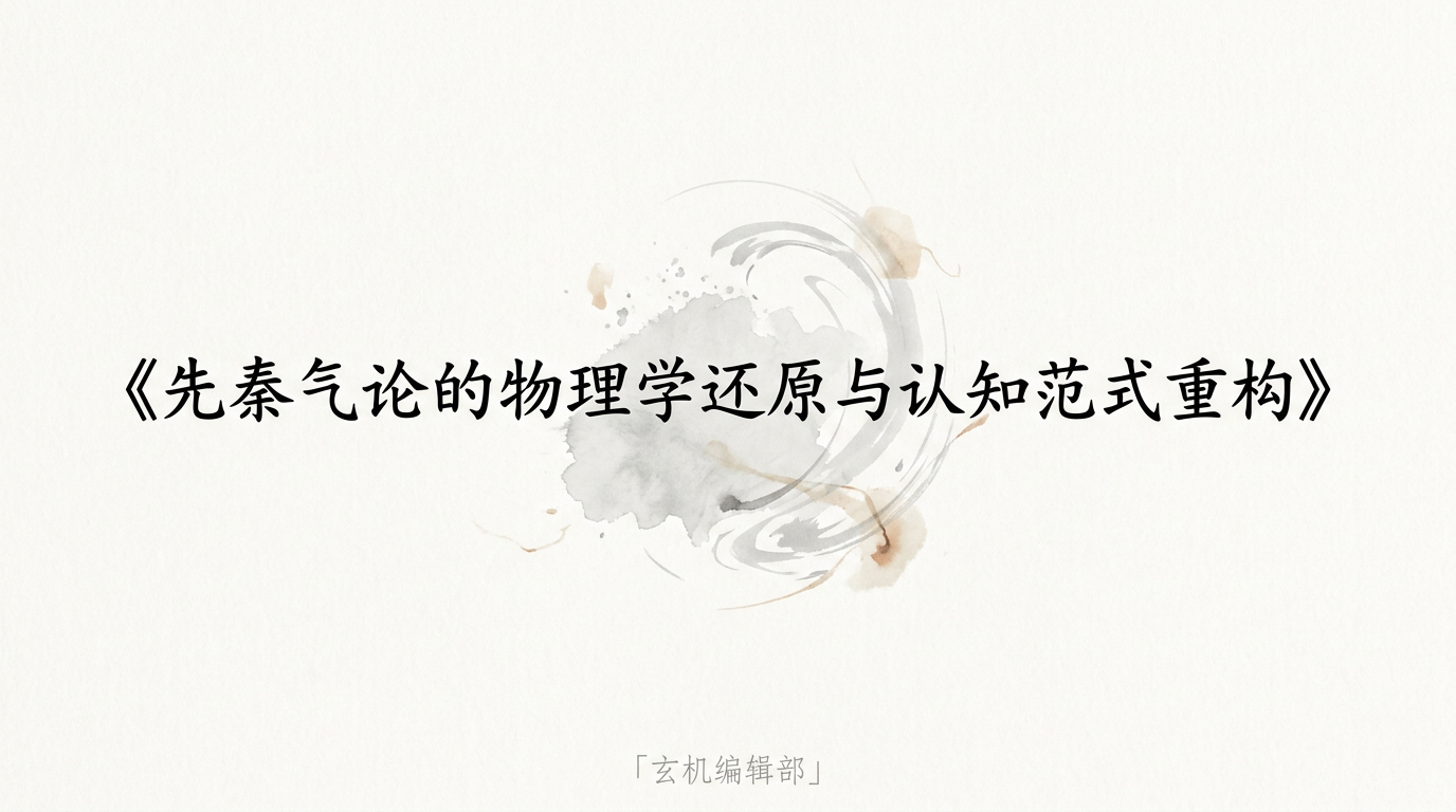 先秦气论的物理学还原与认知范式重构