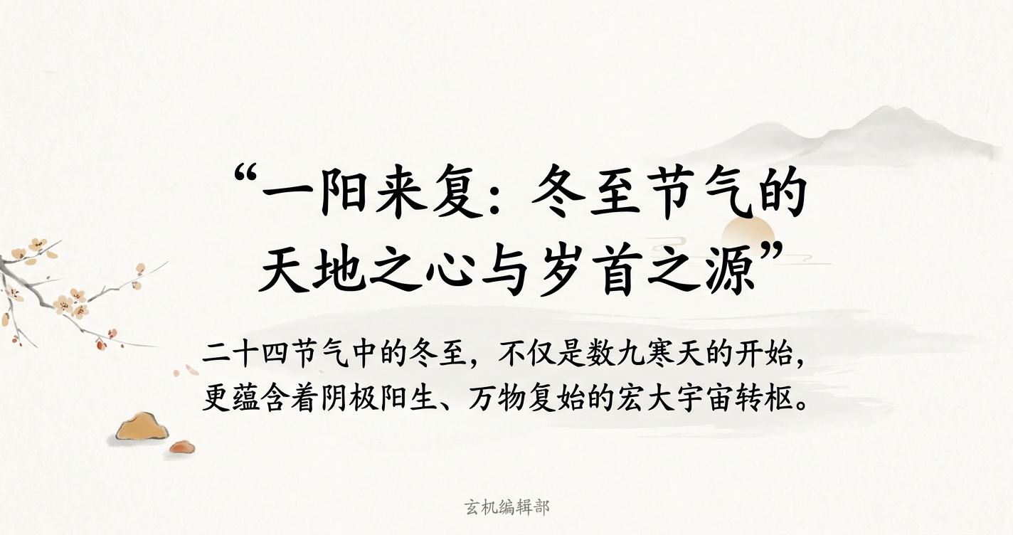 一阳来复：冬至节气的天地之心与岁首之源