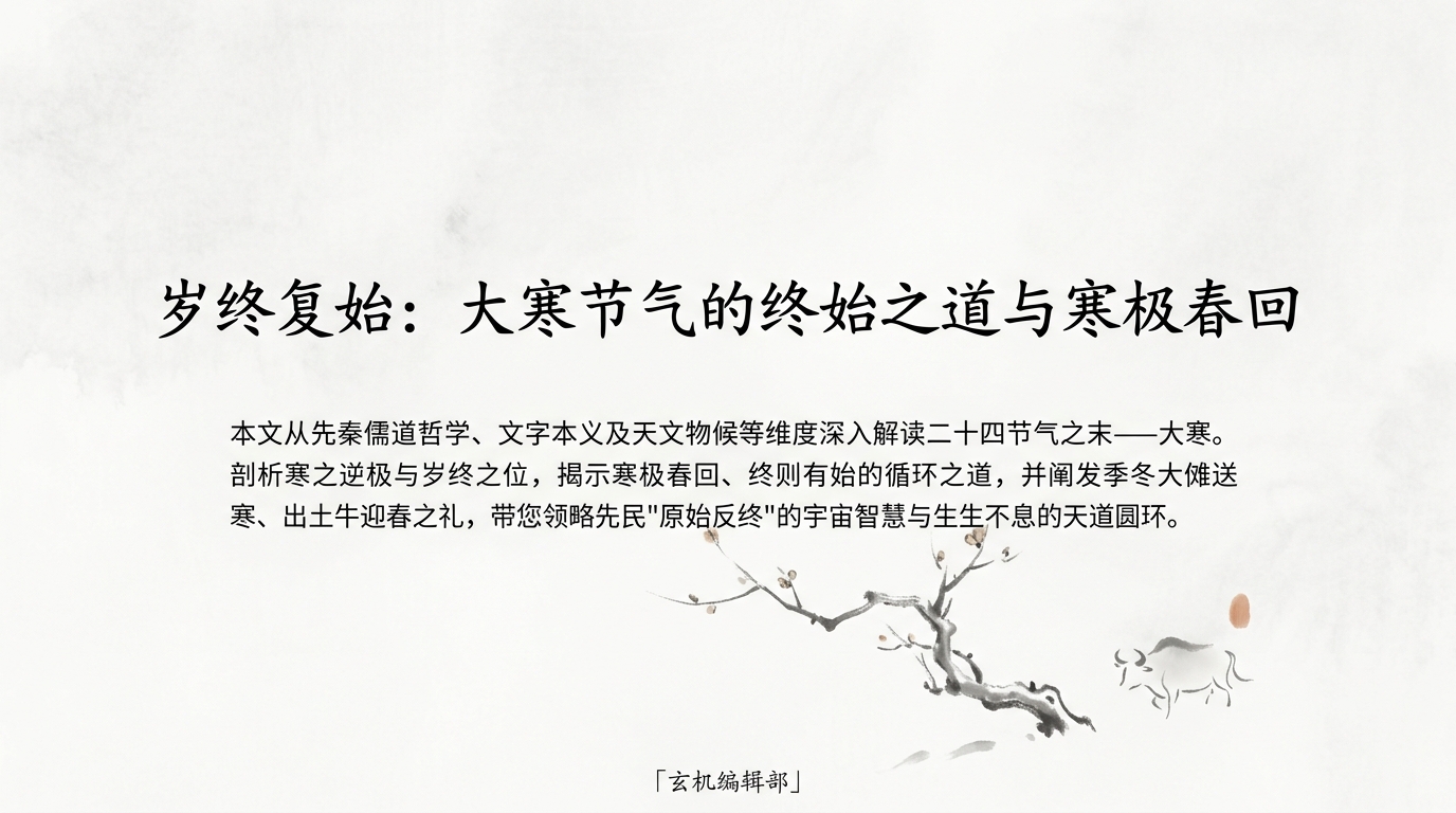 岁终复始:大寒节气的终始之道与寒极春回