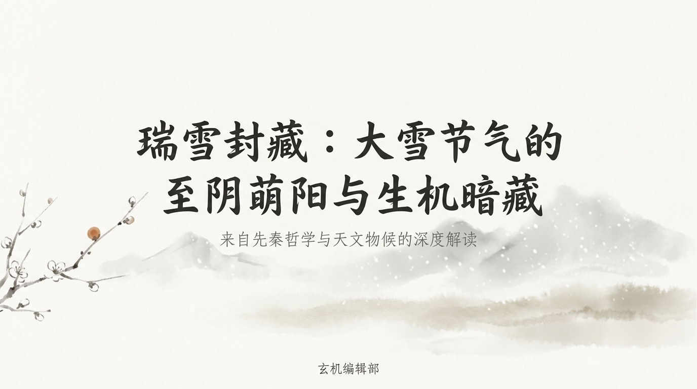瑞雪封藏：大雪节气的至阴萌阳与生机暗藏