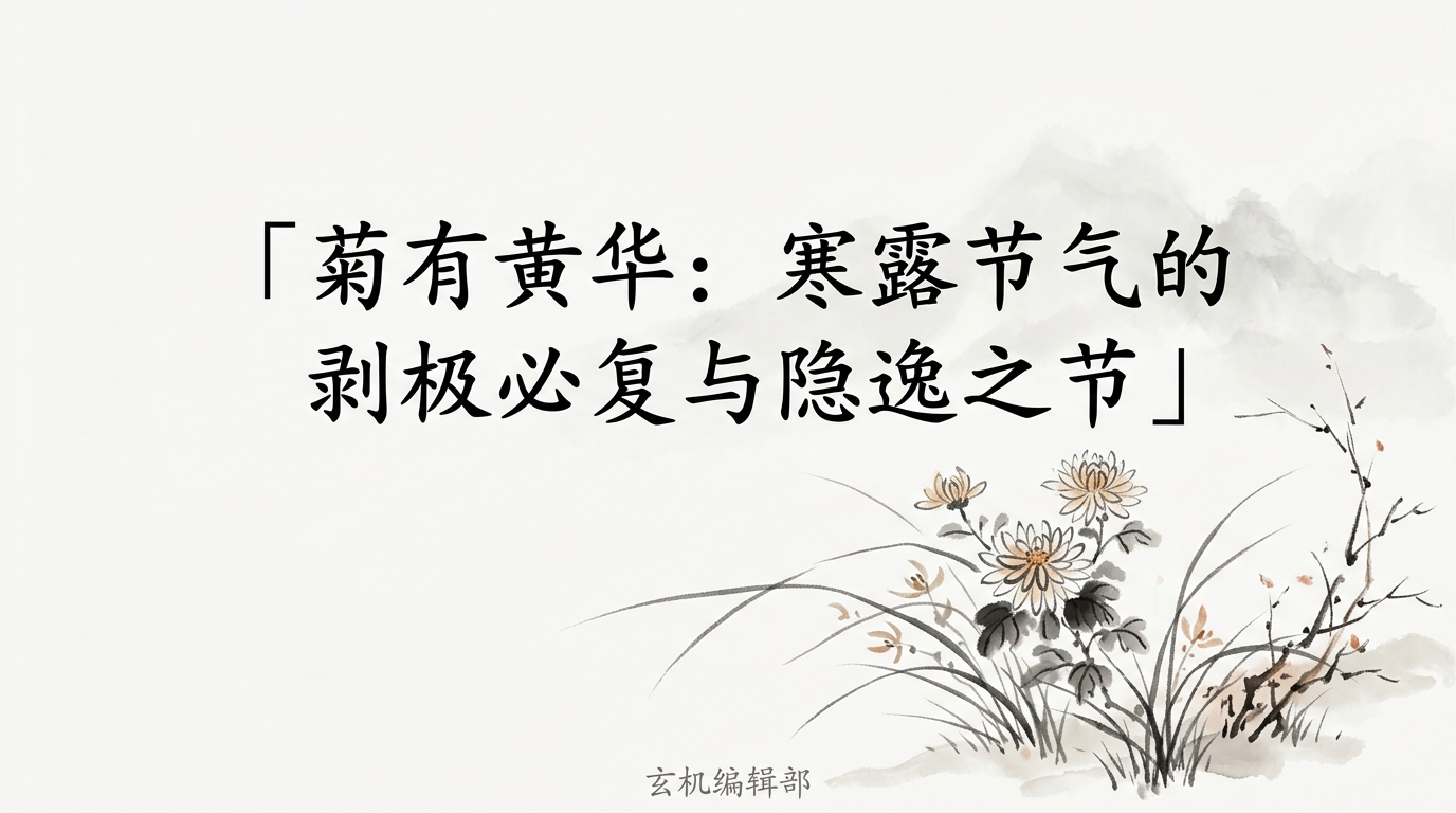 菊有黄华：寒露节气的剥极必复与隐逸之节