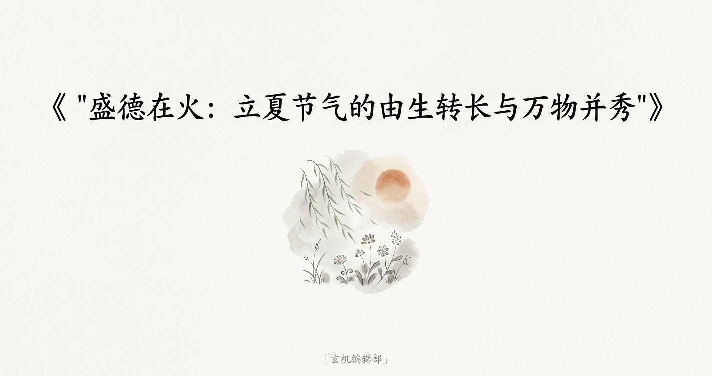 盛德在火：立夏节气的由生转长与万物并秀