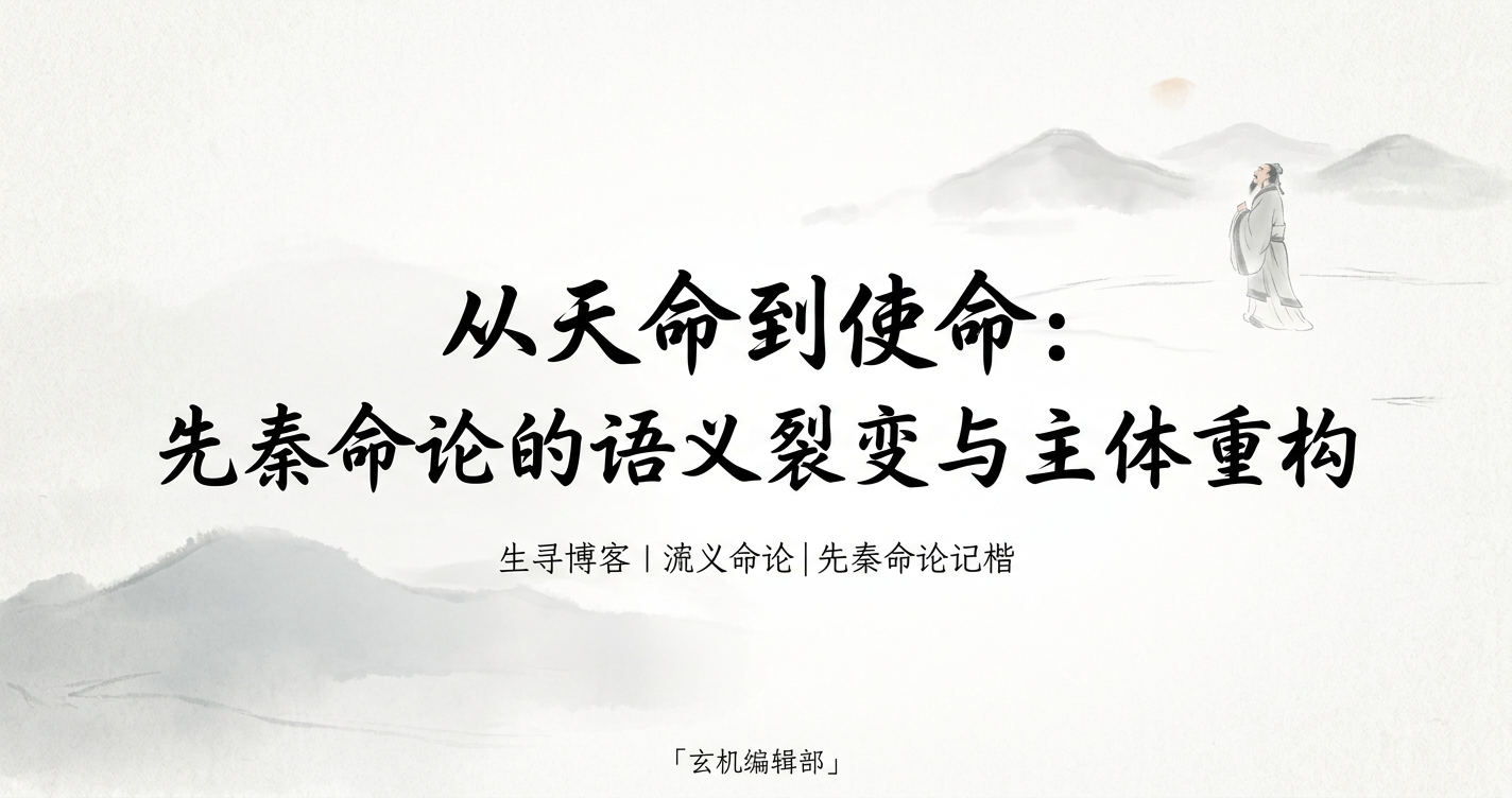 从天命到使命:先秦命论的语义裂变与主体重构