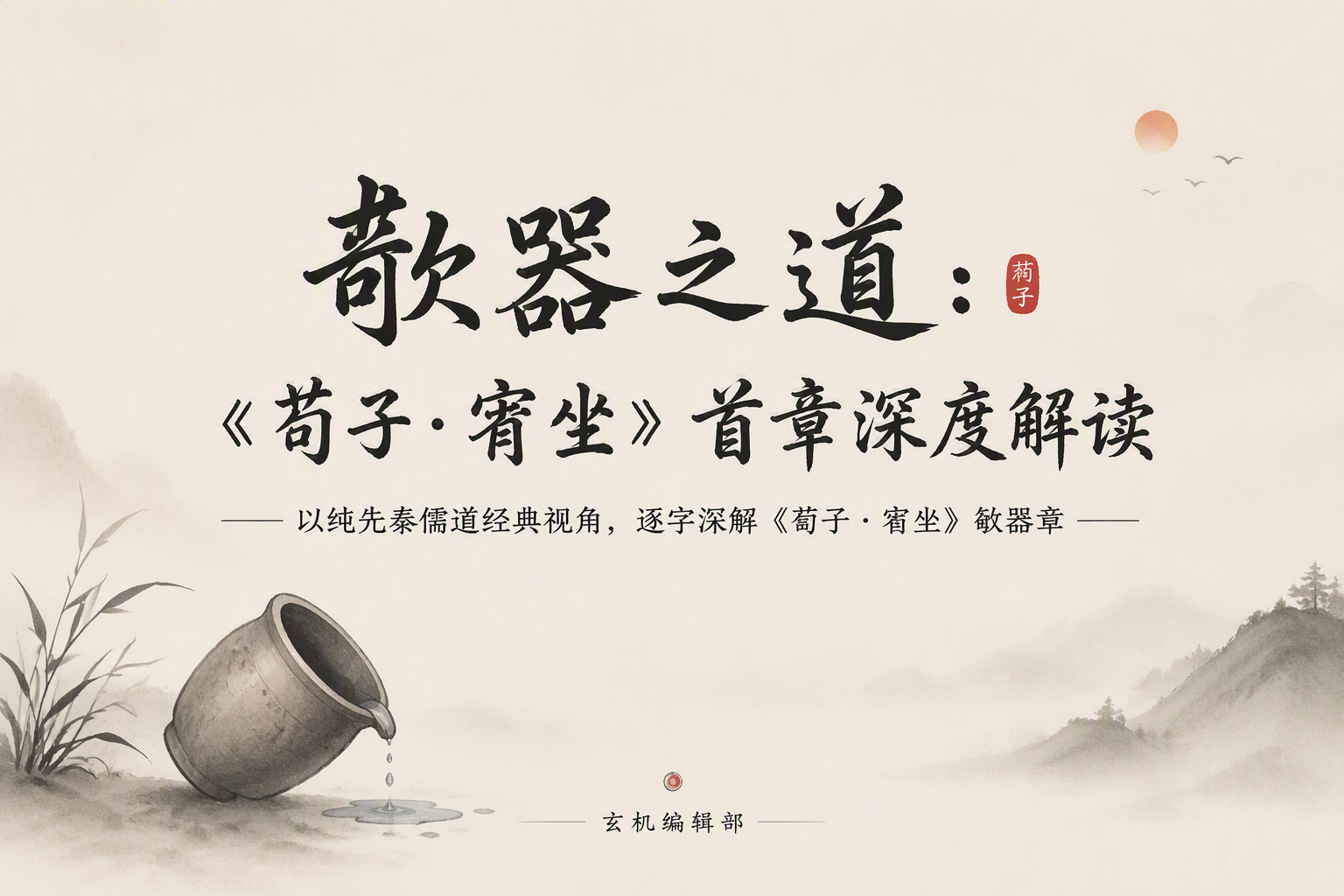欹器之道：《荀子·宥坐》首章深度解读
