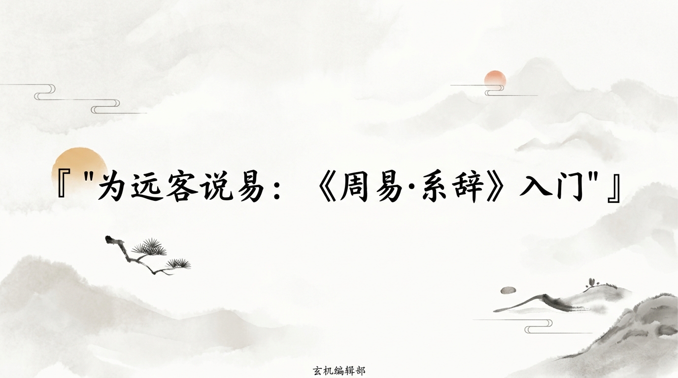为远客说易：《周易·系辞》入门