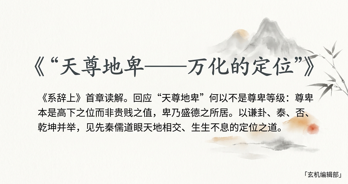 天尊地卑——万化的定位