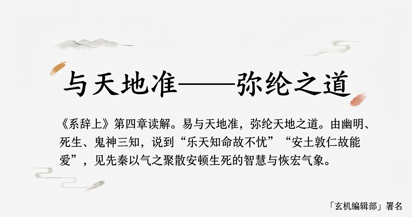 与天地准——弥纶之道