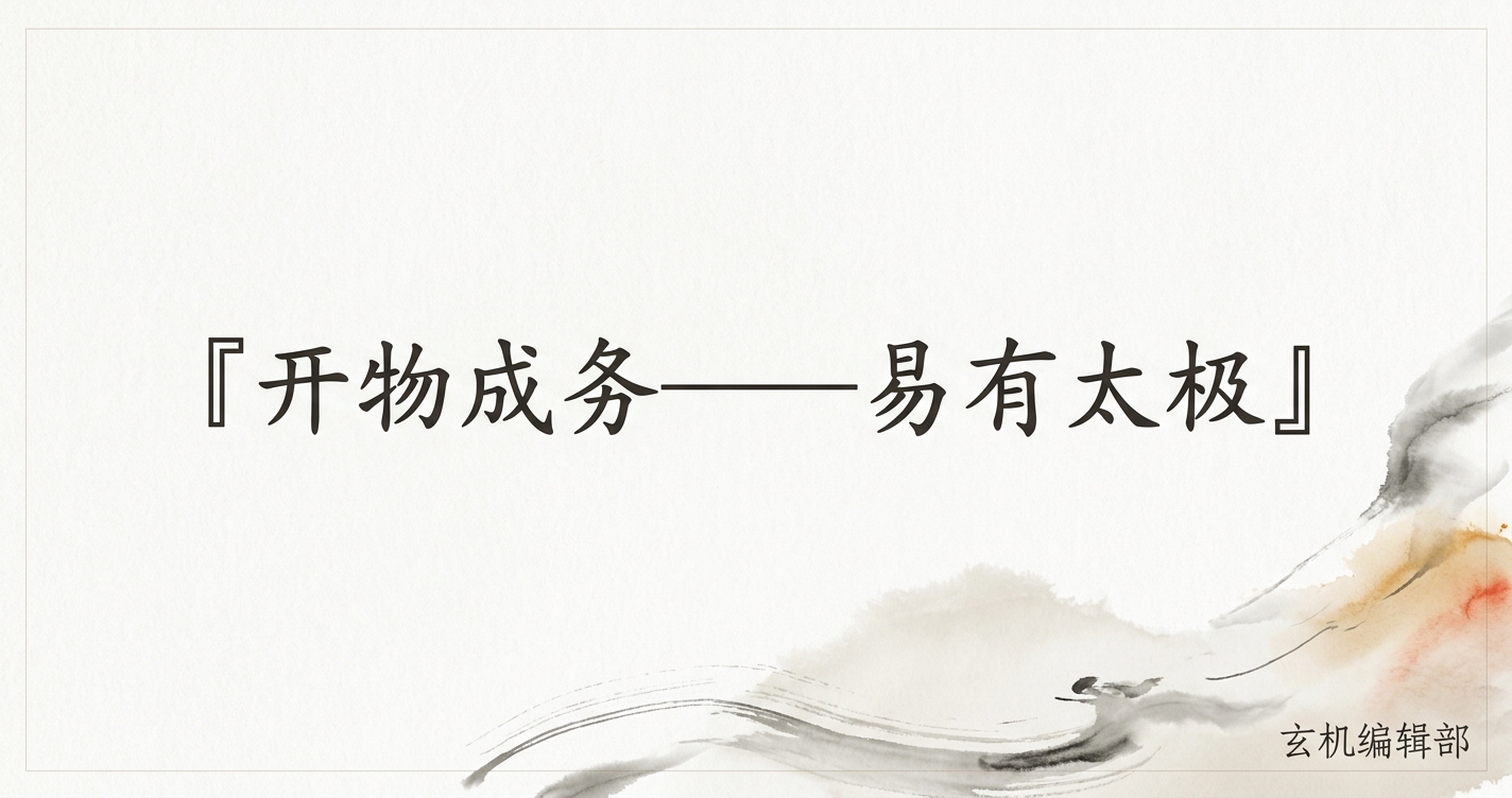 开物成务——易有太极
