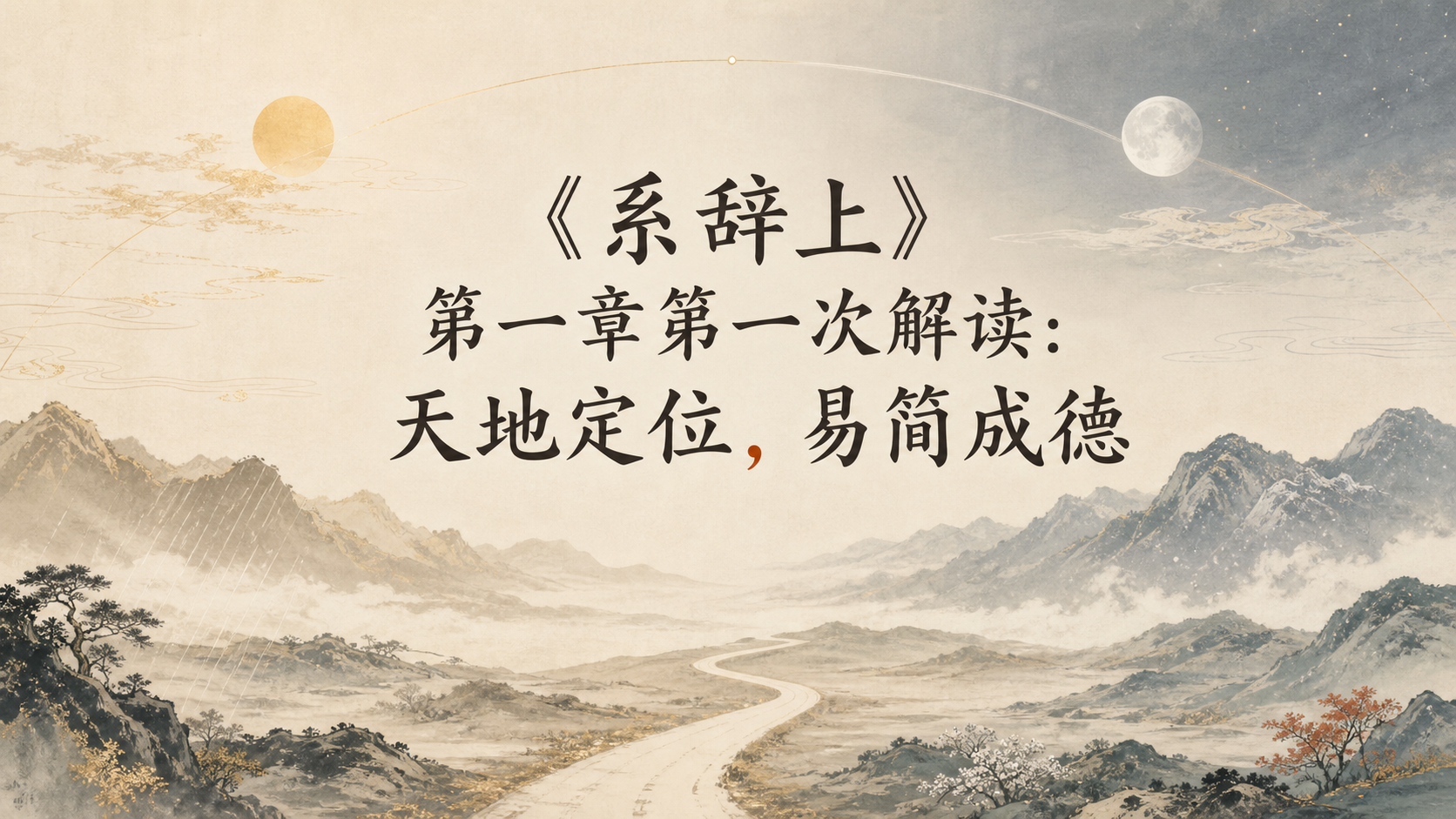 《系辞上》第一章第一次解读：天地定位，易简成德