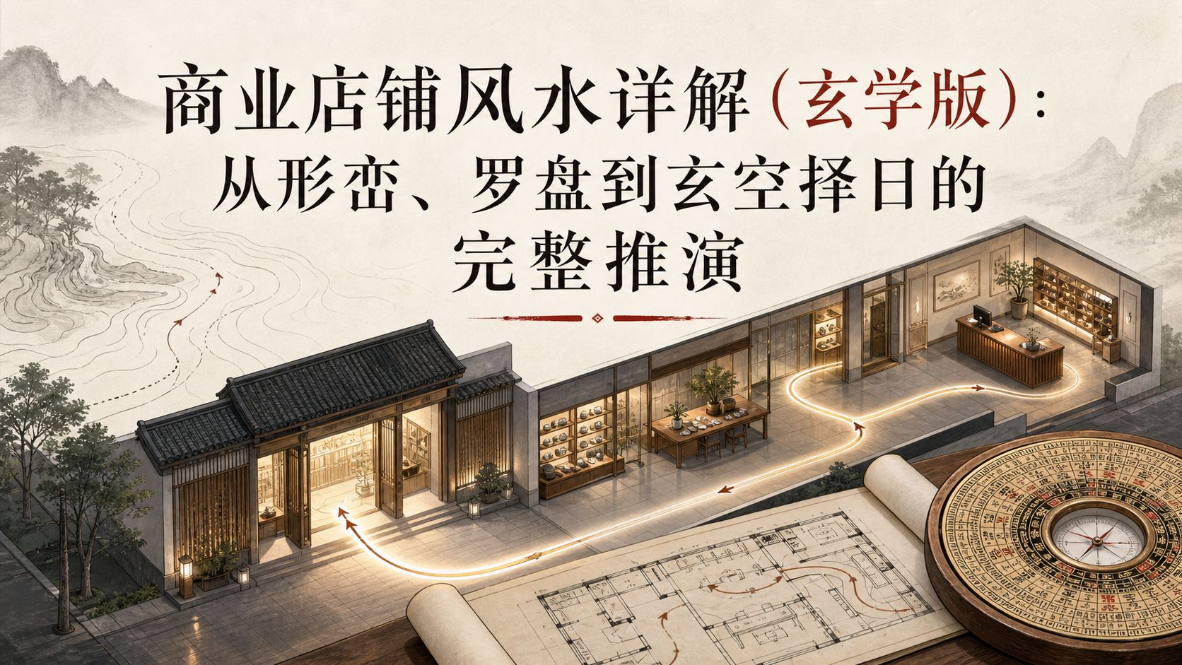 商业店铺风水详解（玄学版）：从形峦、罗盘到玄空择日的完整推演