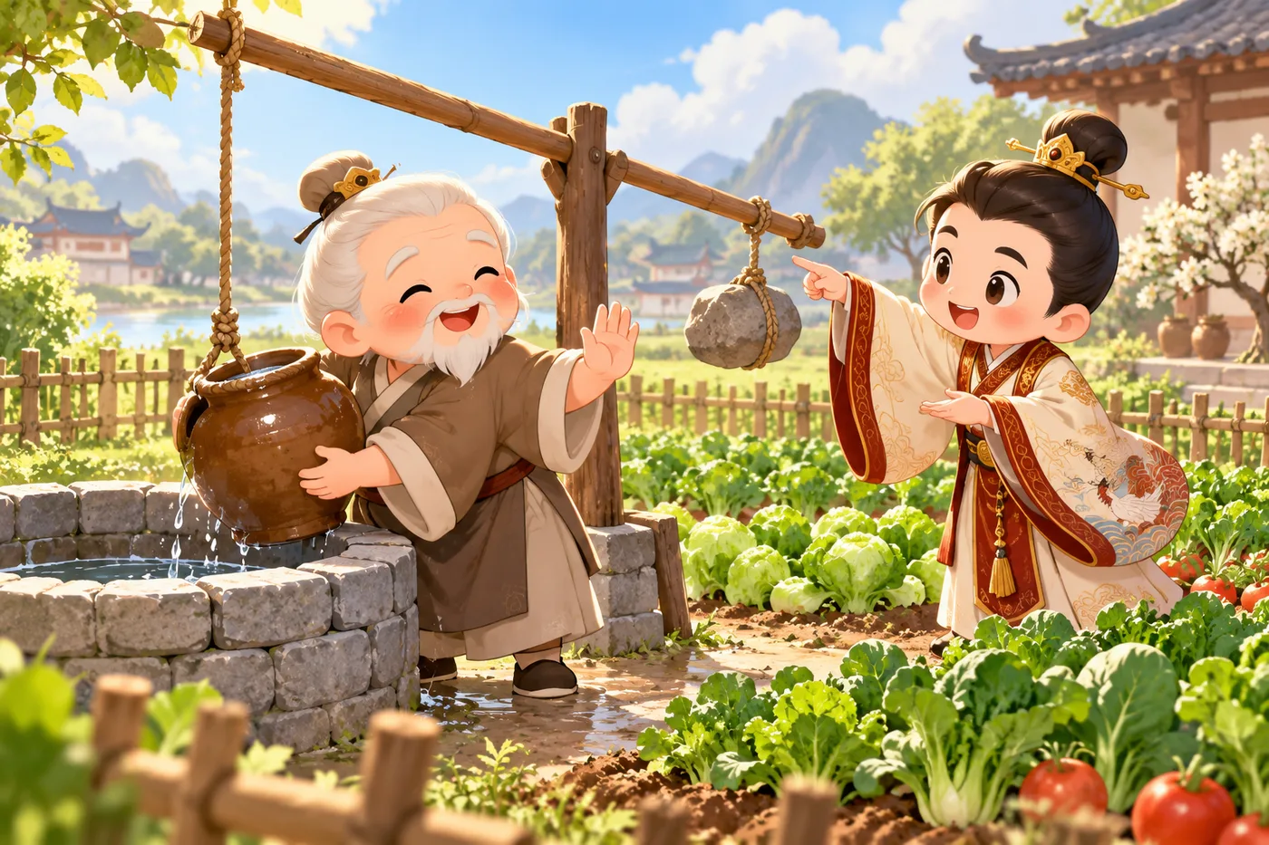 抱瓮灌畦
