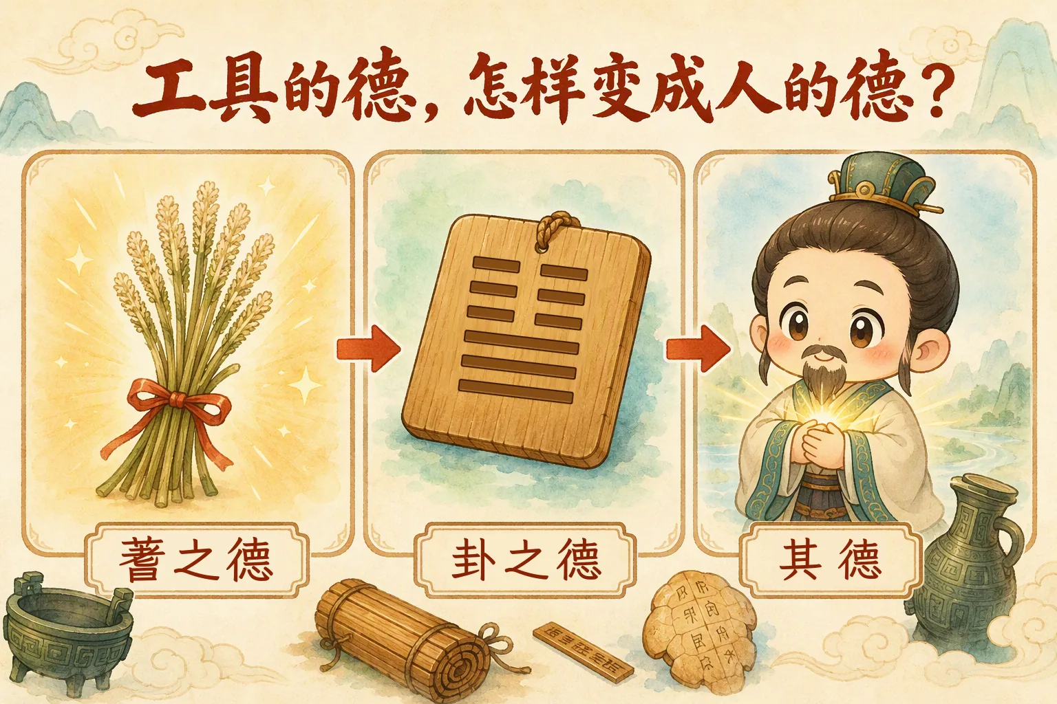蓍之德、卦之德、其德