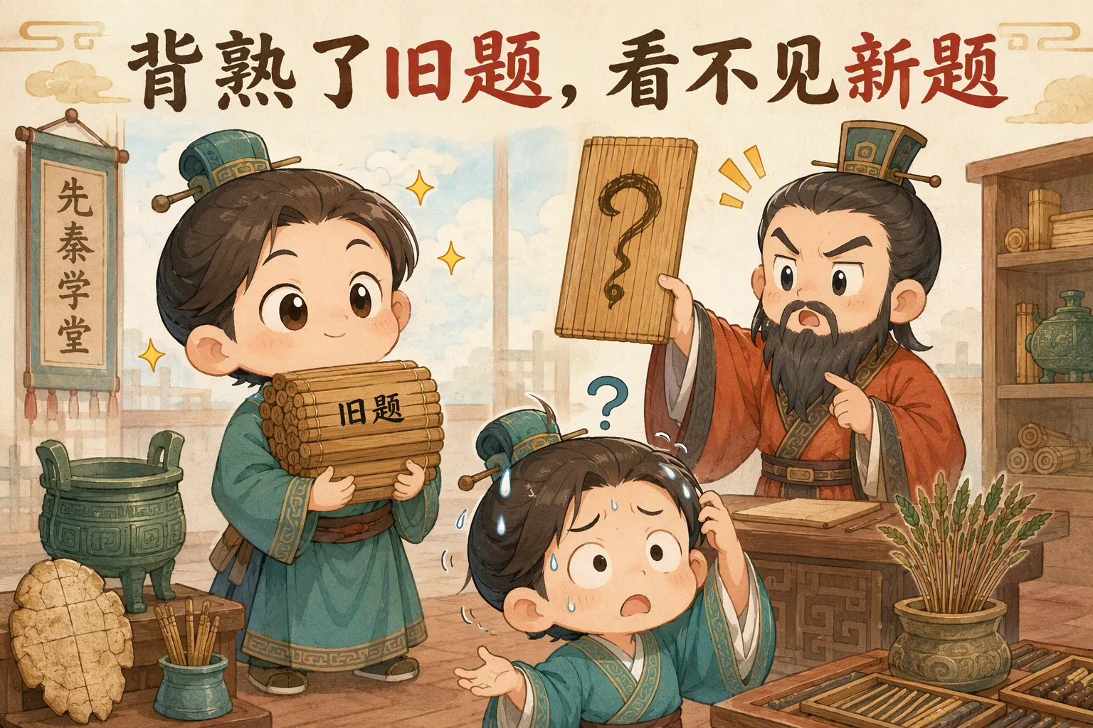 背熟了旧题,看不见新题