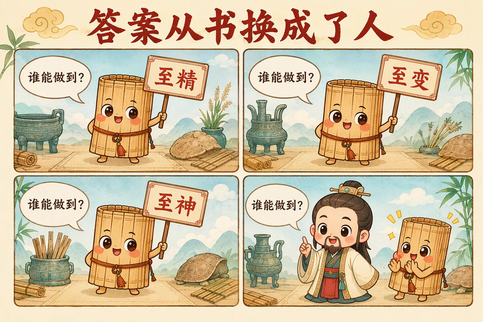 答案从书换成了人