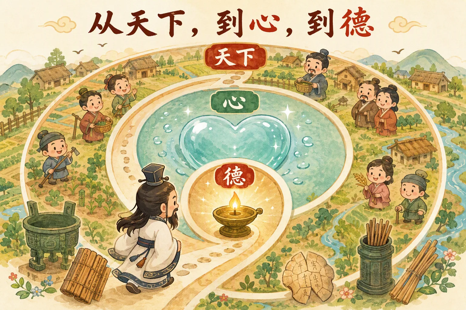 从天下,到心,到德