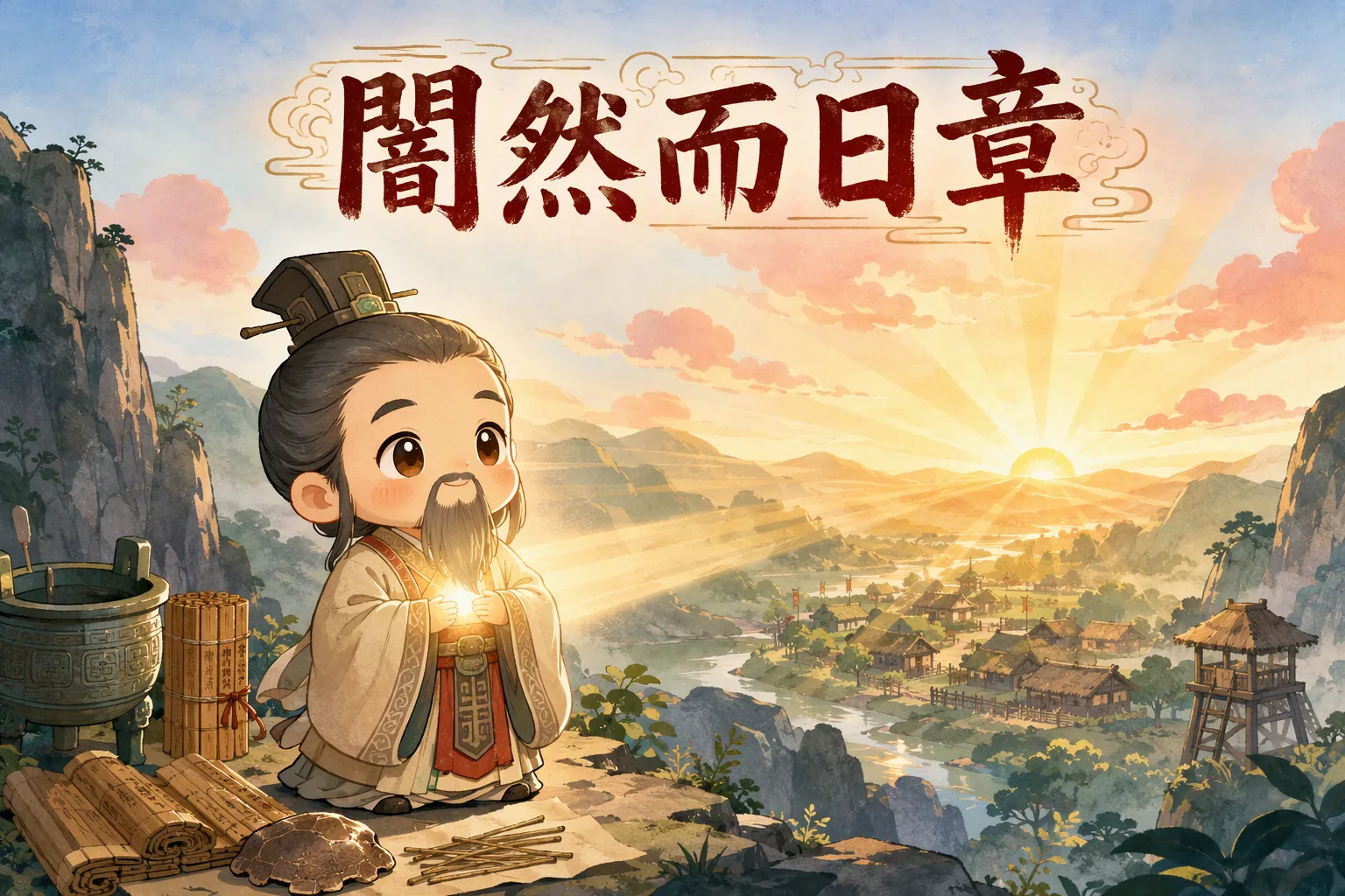 闇然而日章
