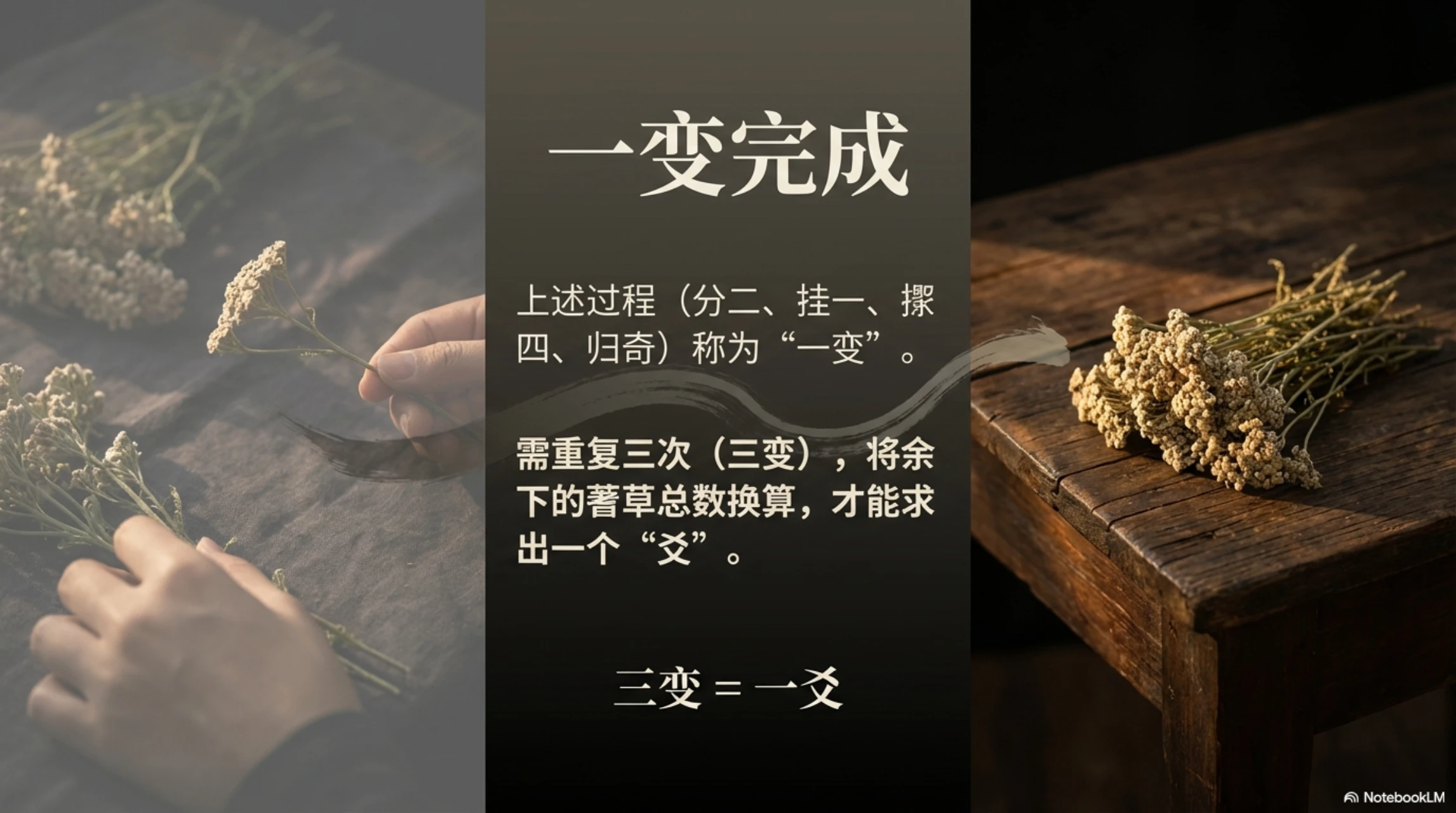 归奇于扐 - 符号转化