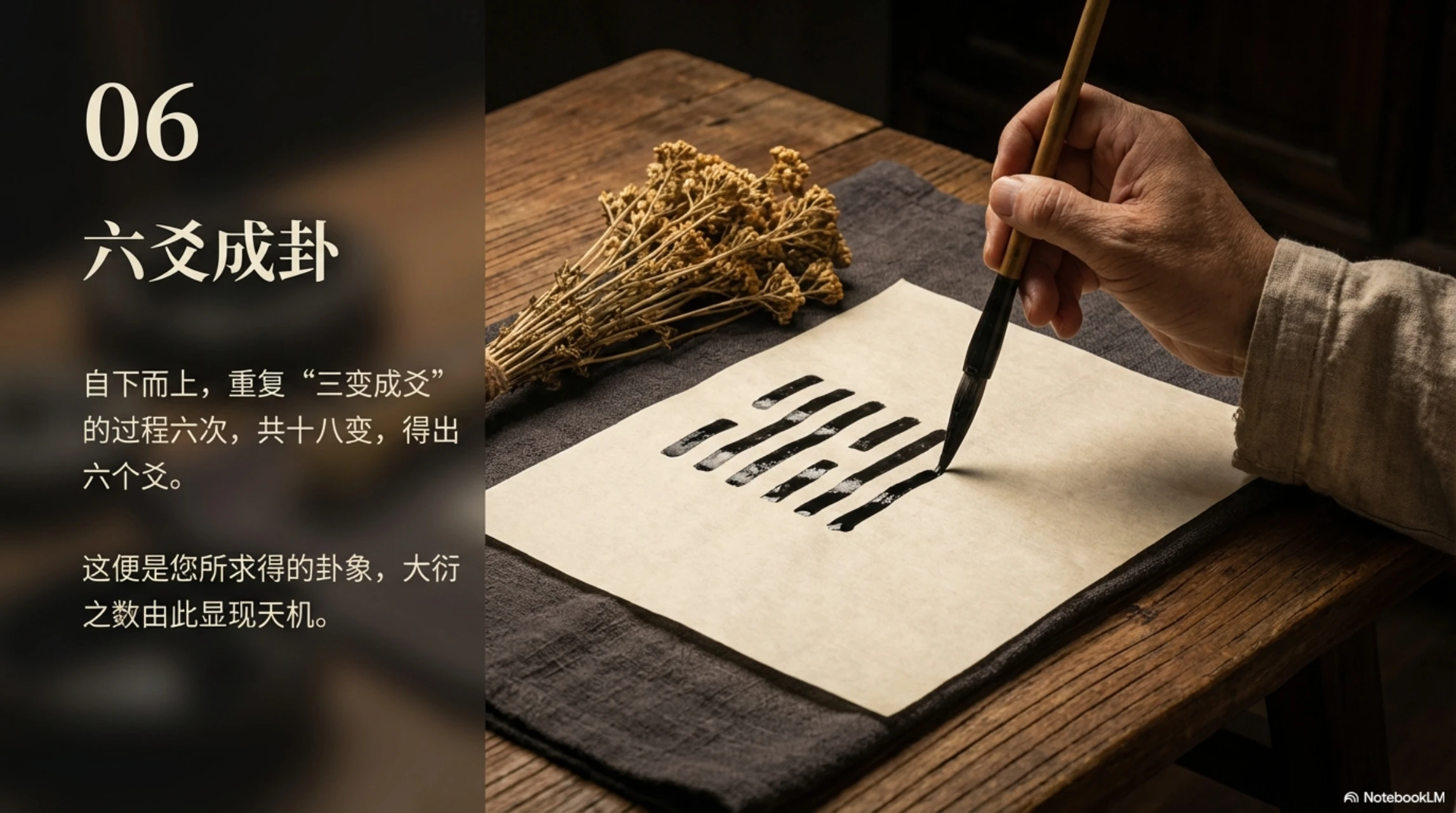 三变成爻·六爻成卦